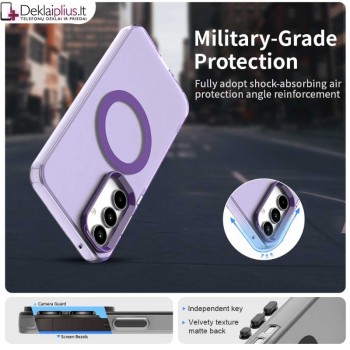 Smūgiams atsparus dėklas su magsafe - violetinis (Samsung A55 5G) Smūgiams atsparus dėklas su magsafe - violetinis (Samsung A55 5G)